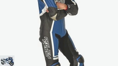 One-piece leather suits for the racetrack
