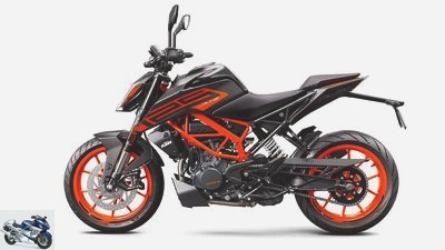 KTM 125 and 390 Duke Euro 5 for small single cylinders