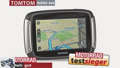 Five motorcycle navigation devices in a comparison test