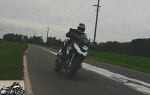 The BMW R 1200 GS in a straight line