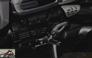The three cylinders of the Triumph Rocket 3