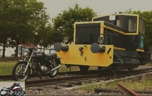 But yes, she can do it! The 750 GT has enough wind to tow a locomotive ...