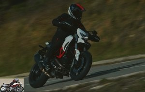 Ducati Hypermotard 939 on national road