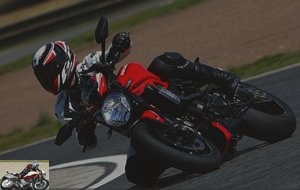 Ducati Monster 1200 R on the corner