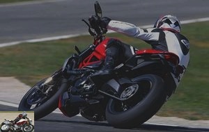 Ducati Monster 1200 R in a corner