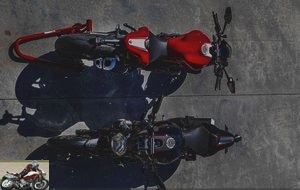Ducati Monster 1200 R from above