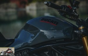 The tank of the Ducati Monster 1200 S