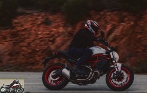 The Ducati Monster 797 on the road