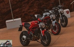 The Ducati Monster 797 is available in 3 colors