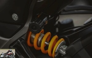 The Sachs rear shock is adjustable in preload