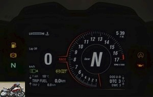 Instrumentation of the Ducati Panigale V4 R