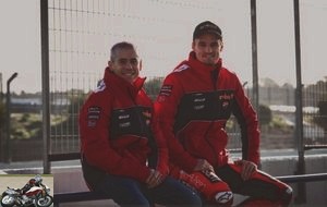 Bautista and Davies were also in Jerez to try the V4 R