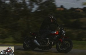 The Ducati Scrambler 800 Icon on the road