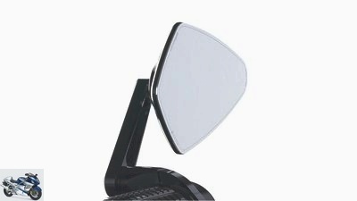 Glass-free rear-view mirrors for motorbikes