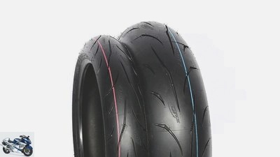 Inexpensive motorcycle tires in the product test