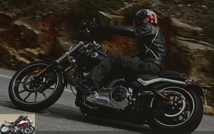 Harley-Davidson Softail Breakout on highway