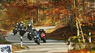 Autumn trip 2014 with the endurance test motorcycles