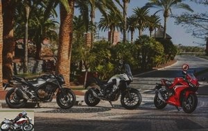 The 2019 Honda CB500F, CB500X and CBR500R