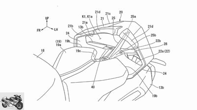Honda plans rear spoiler: patent for ventilated rear