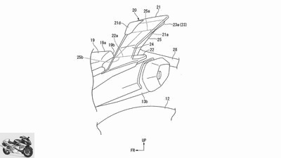 Honda plans rear spoiler: patent for ventilated rear