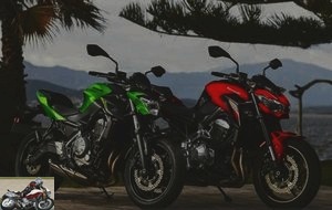 Kawasaki Z650 and Z900
