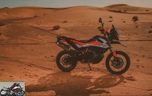 KTM 790 Adventure R with its high front mudguard and monoselle
