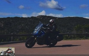 The 650 MT is easy to take on small Corsican roads