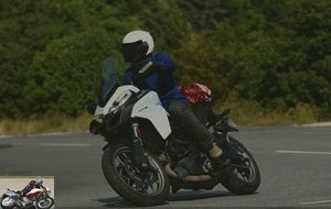 The Multistrada 950 on the road