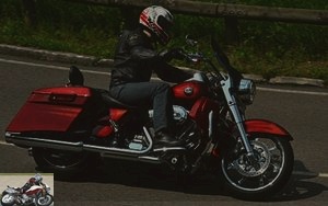Harley-Davidson CVO Road King on highway