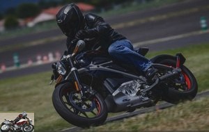 Harley-Davidson LiveWire on the track