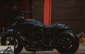 The Sportster S is also technological