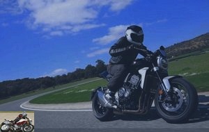 The CB 1000 R exiting a curve