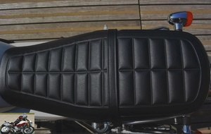 Honda CB 1100 EX seat with strap and retaining bar under the seat