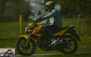 Honda CB 125 test on departmental
