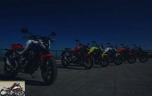 Honda CB500F colors