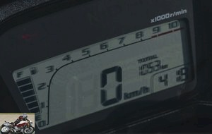 Honda CBR500R speedometer
