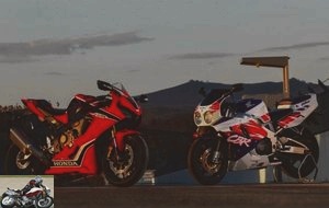 Two generations of Fireblade