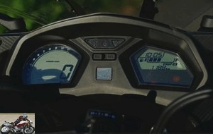 The double speedometer of the Honda CBR 650 F
