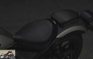 The saddle of the Honda CMX 500 Rebel