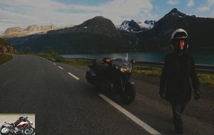 Honda F6B near the fjords