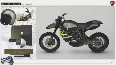 Concept study based on the Ducati Scrambler Desert Sled