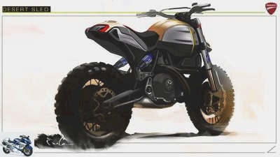 Concept study based on the Ducati Scrambler Desert Sled