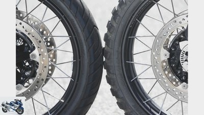 Concept comparison of enduro vs. off-road tires