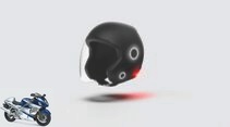 KSH - smart open face helmet with headset and brake light