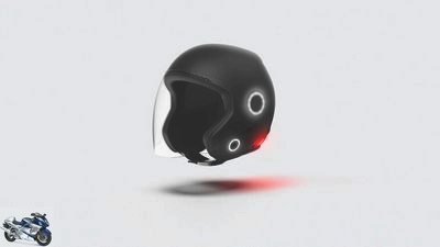 KSH - smart open face helmet with headset and brake light