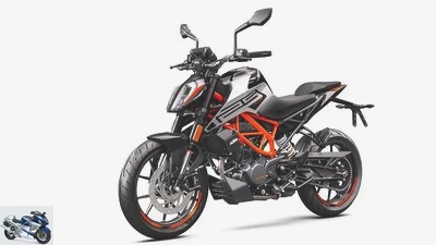 KTM 125 and 390 Duke Euro 5 for small single cylinders