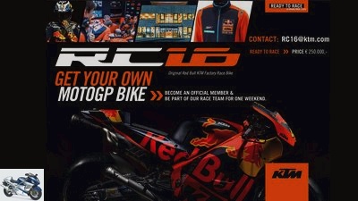 Buy KTM RC16 MotoGP racing motorcycles