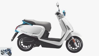 Kymco Ionex e-scooter with battery exchange system