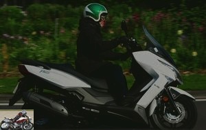 Kymco X-Town 125i on highway