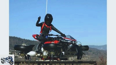 Lazareth LMV 496 - motorcycle turns into quadrocopter